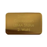 Goldbarren mit LBMA Status | 2. Wahl verkaufen